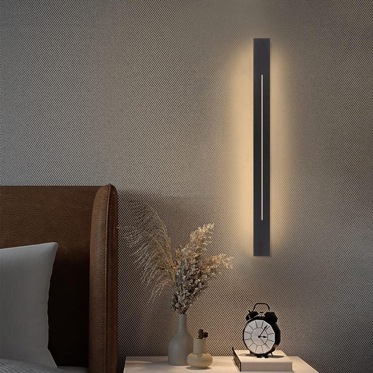 LED WANDLEUCHTE Raum - Schwarz, Metall (5/4/60cm) - Nettlife