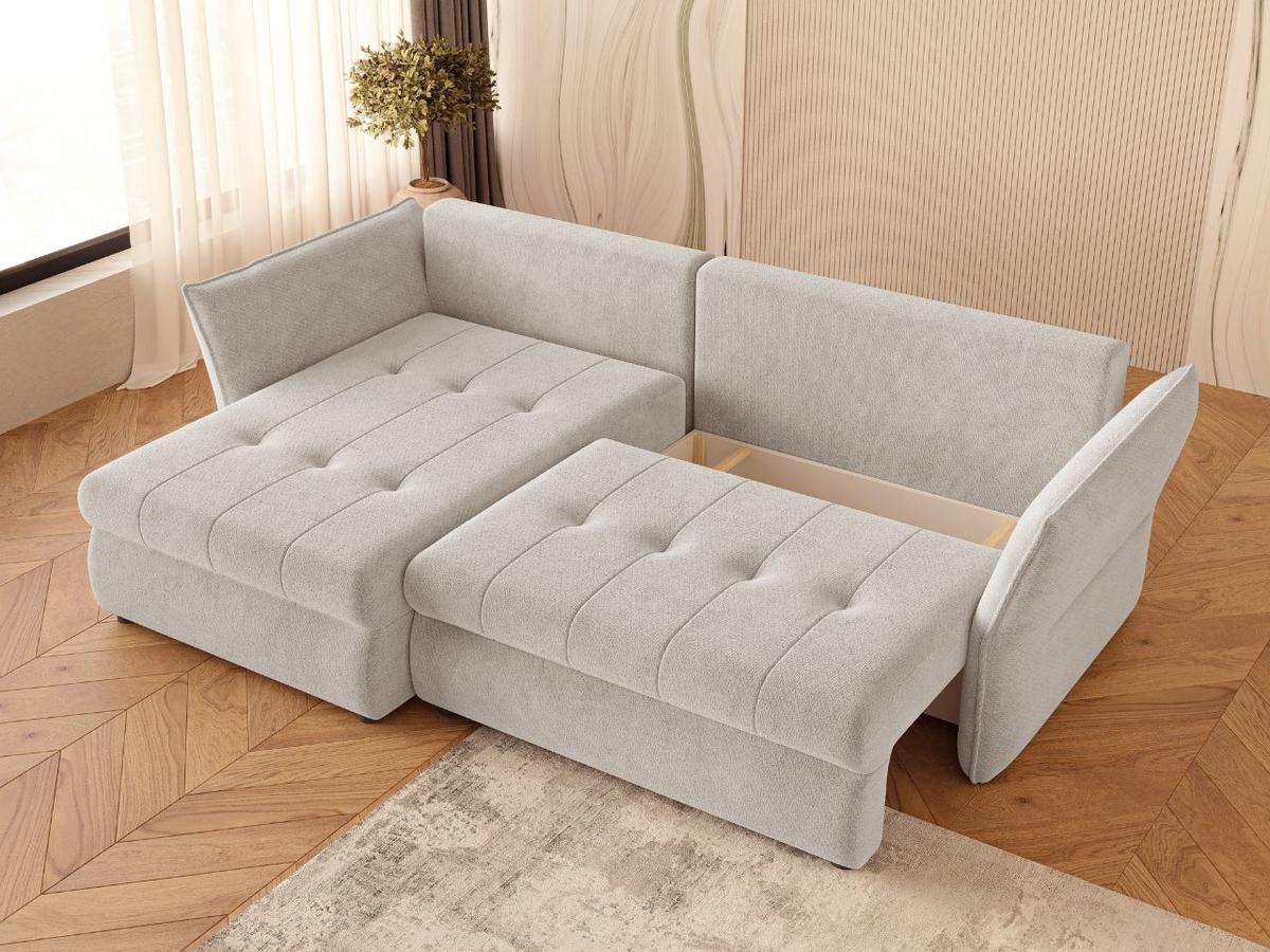 ECKSOFA Lino Hellgrau - Hellgrau/Schwarz, Holz/Kunststoff (270/172cm) - Graingold