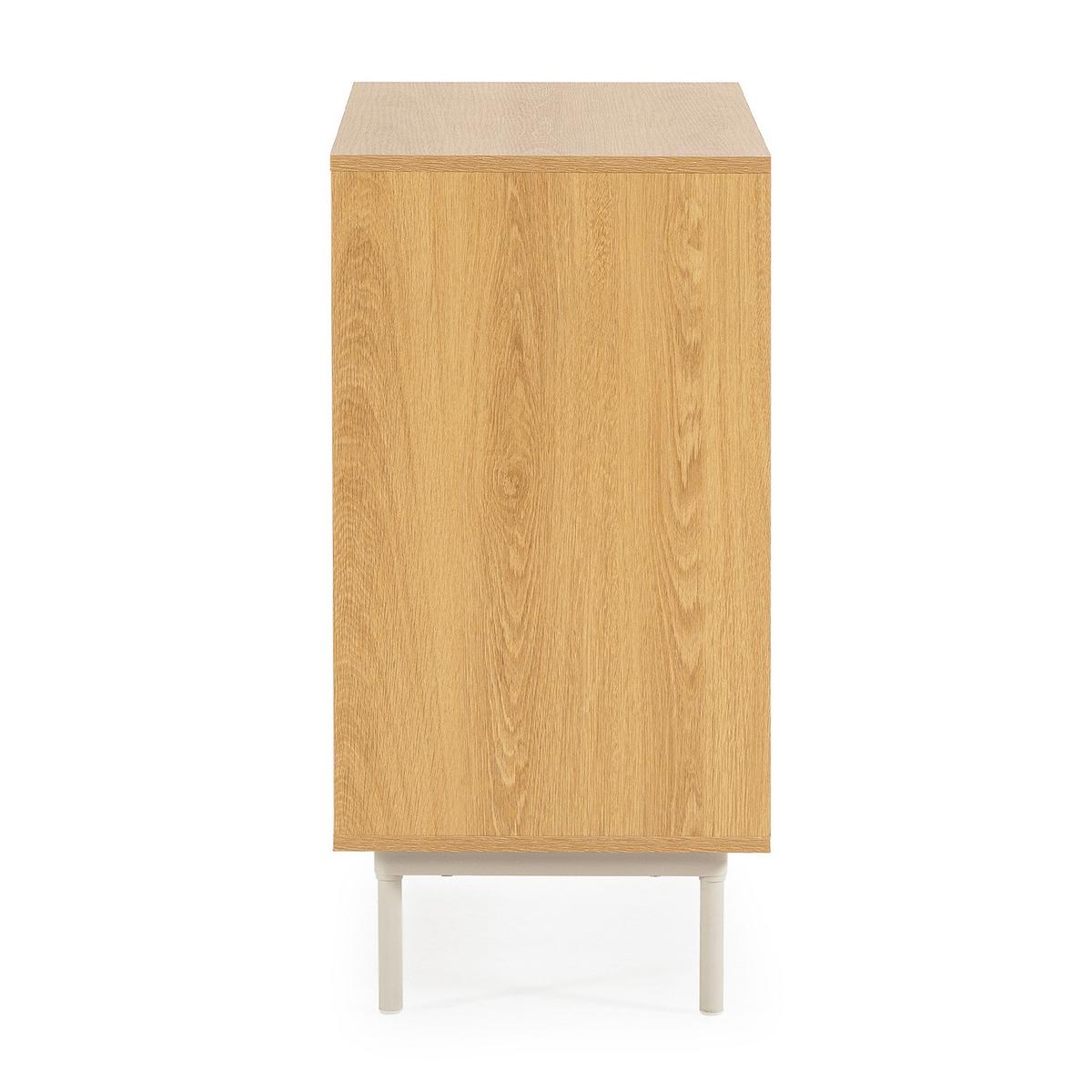 KOMMODE 80/80/40 Cuzco Eichenfarbe/grau - Grau, Holzwerkstoff (80/80/40cm) - VS Venta-stock