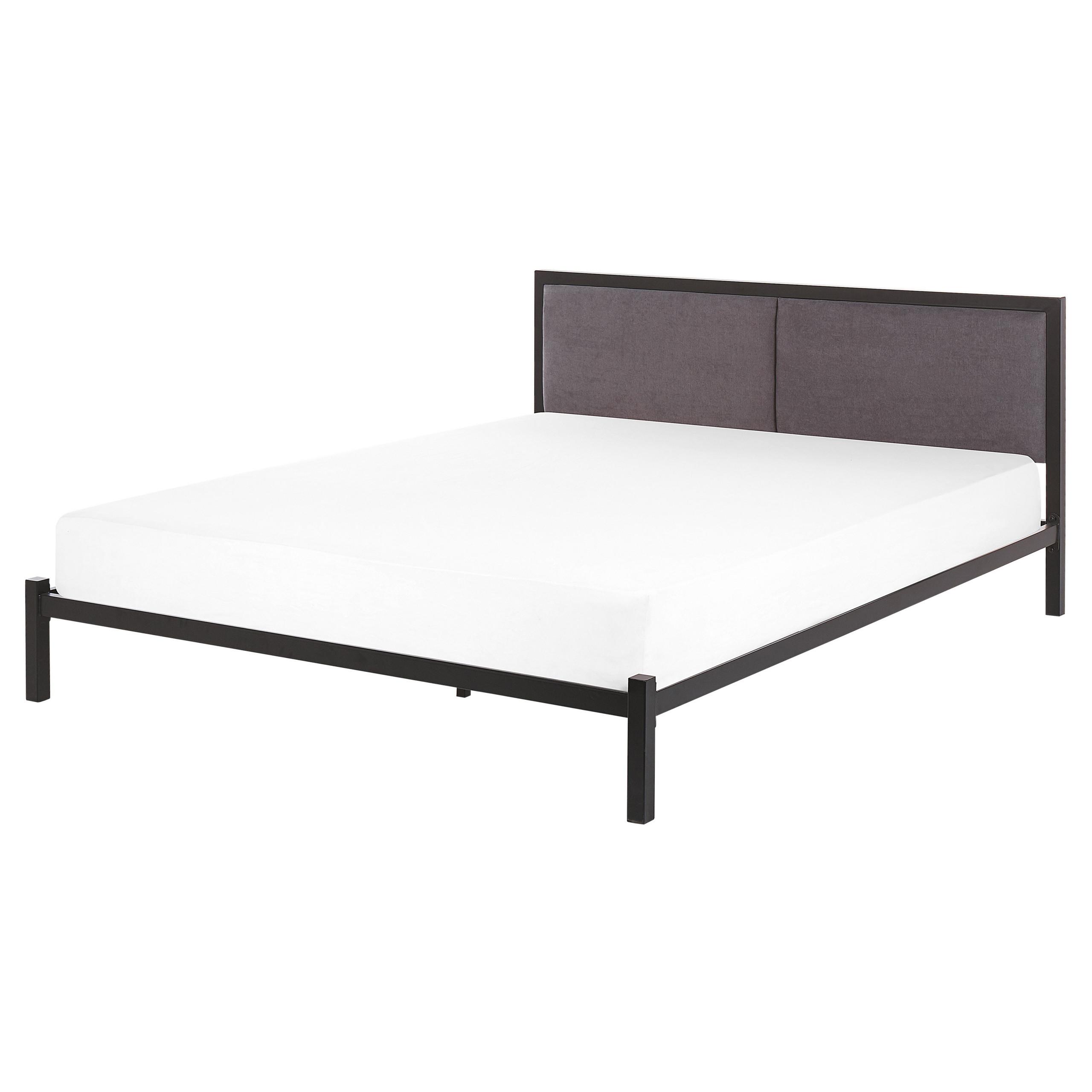 METALLBETT 160/200cm Schwarz Clamart - Schwarz, Textil/Metall (160/200cm) - Beliani