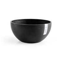 BLUMENTOPF Brussels 25/12 cm Dunkelgrau - Dunkelgrau, Kunststoff (25/12cm) - Ecopots