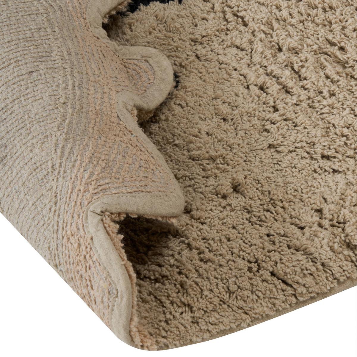 KINDERTEPPICH Hellbraun 80/120 cm Baumwolle Rexy - Hellbraun/Braun, Textil (80/120cm) - Beliani