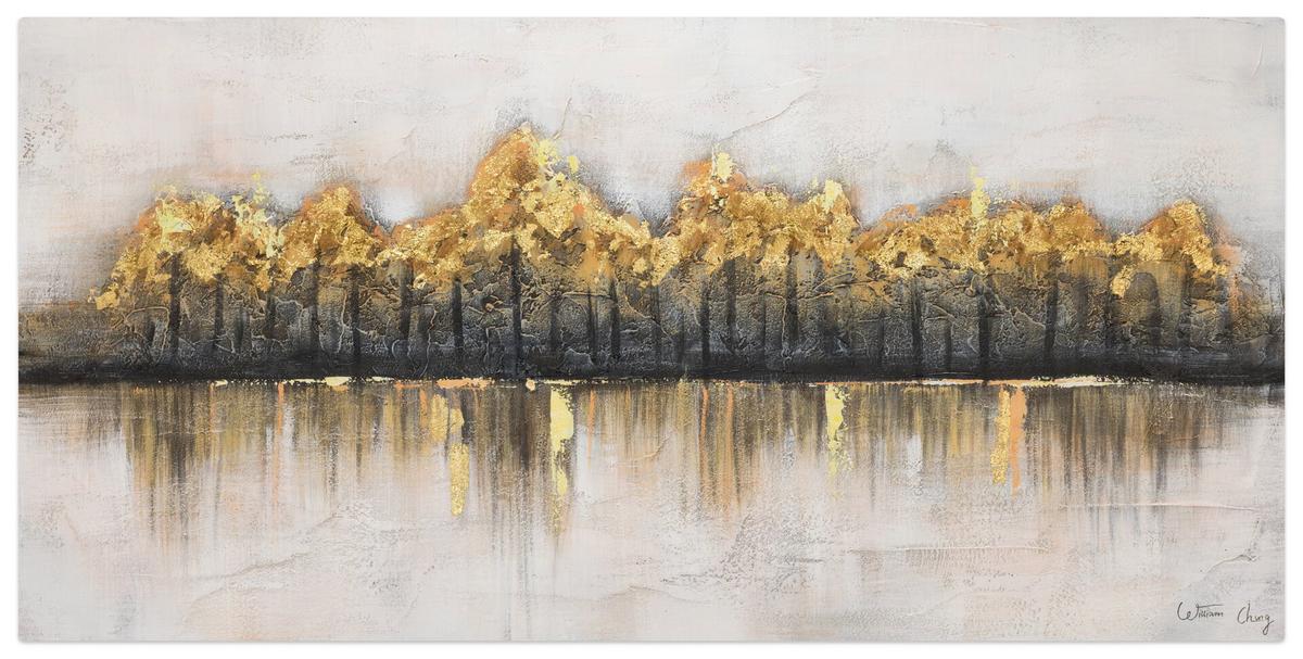 ÖLGEMÄLDE 120/60 cm - Braun, Holz/Textil (120/60cm) - KUNSTLOFT