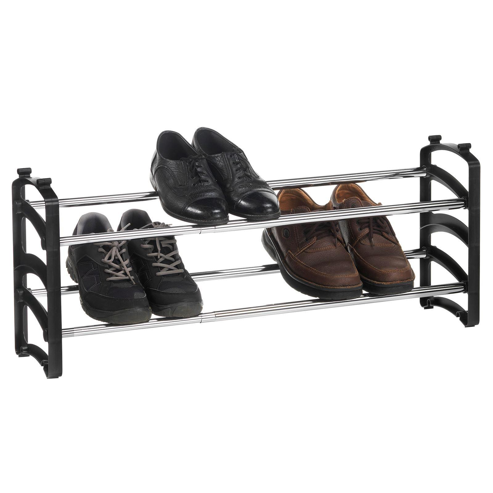 SCHUHREGAL TOWER - Schwarz, Metall (103/32/18cm) - IDIMEX
