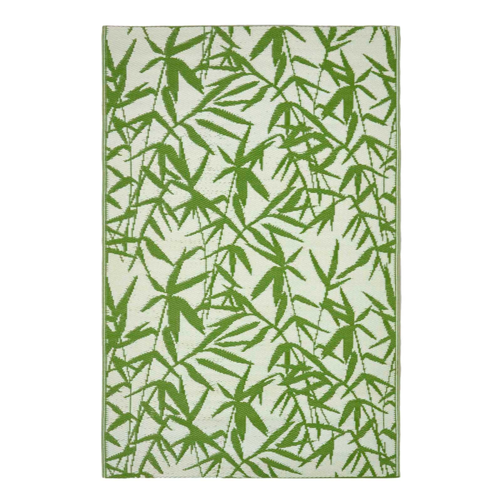 OUTDOORTEPPICH Zena, floral gemustert 150/240 cm - Grün, Kunststoff (150/240cm) - Homescapes