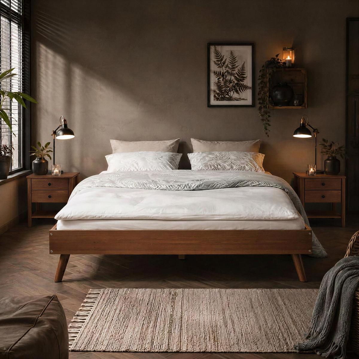 FUTONBETT KARRI 140x190 cm Kastanie - Kastanienfarben, Holz (140/190cm) - IDIMEX