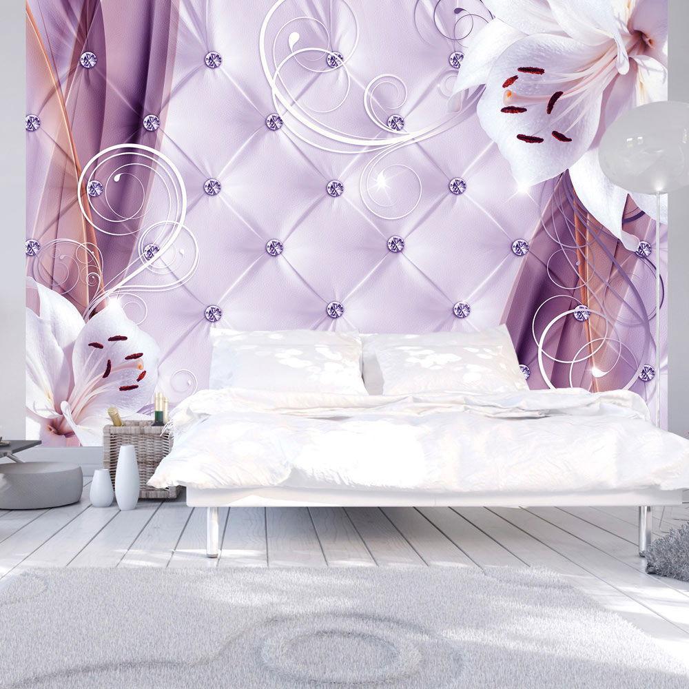 SELBSTKLEBENDE FOTOTAPETE 294/210 cm - Lila/Braun, Kunststoff/Textil (294/1cm) - KUNSTLOFT