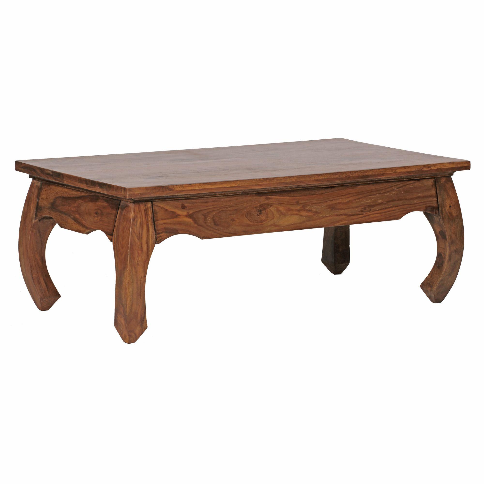 COUCHTISCH aus Massivholz im Landhausstil, natürliches Design, Dunkelbraun 110x60x40 cm - Dunkelbraun/Braun, Holz (60/110/40cm) - KADIMA DESIGN