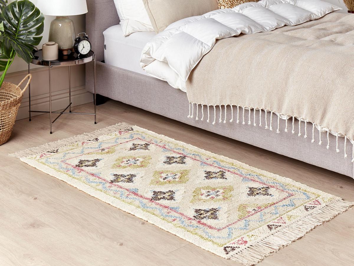 TEPPICH geflochten Terkos 150/80 cm - Multicolor, Naturmaterialien (80/150cm) - Beliani