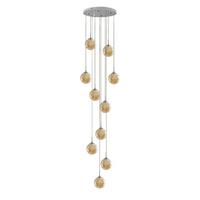PENDELLEUCHTE Energie 10-flammig 41/41/240 cm - Bernsteinfarben, Glas (41/41/240cm) - Nettlife