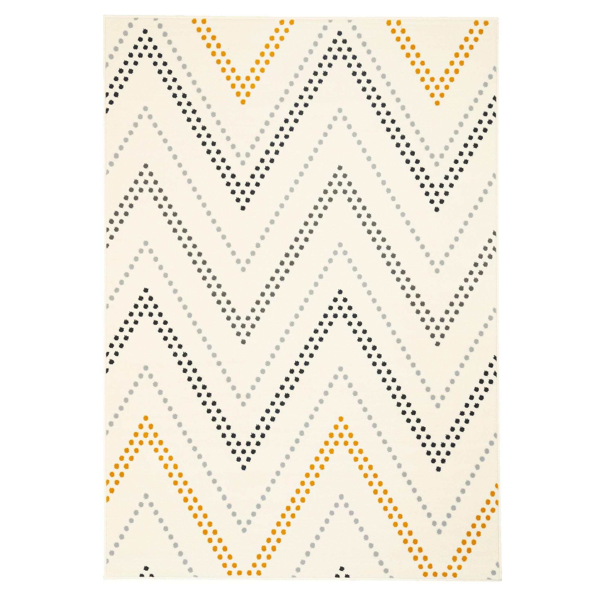 TEPPICH MODERN TRENDLINE ZICK ZACK - Creme, Textil (120/170cm) - Pergamon