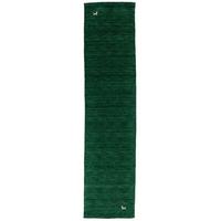NATUR TEPPICH LÄUFER INDO NEPAL GABBEH SHIVA - Dunkelgrün, Textil (70/300cm) - Pergamon