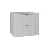 WASCHTISCH 60cm Lexa Weiß - Weiß, Holzwerkstoff (60/50/45.8cm) - Petits-meubles