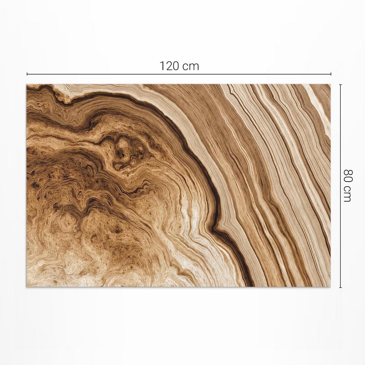 TEPPICH 80x120 cm Steinformen Naturstruktur - Hellbraun, Kunststoff (80/120cm) - Wallfluent