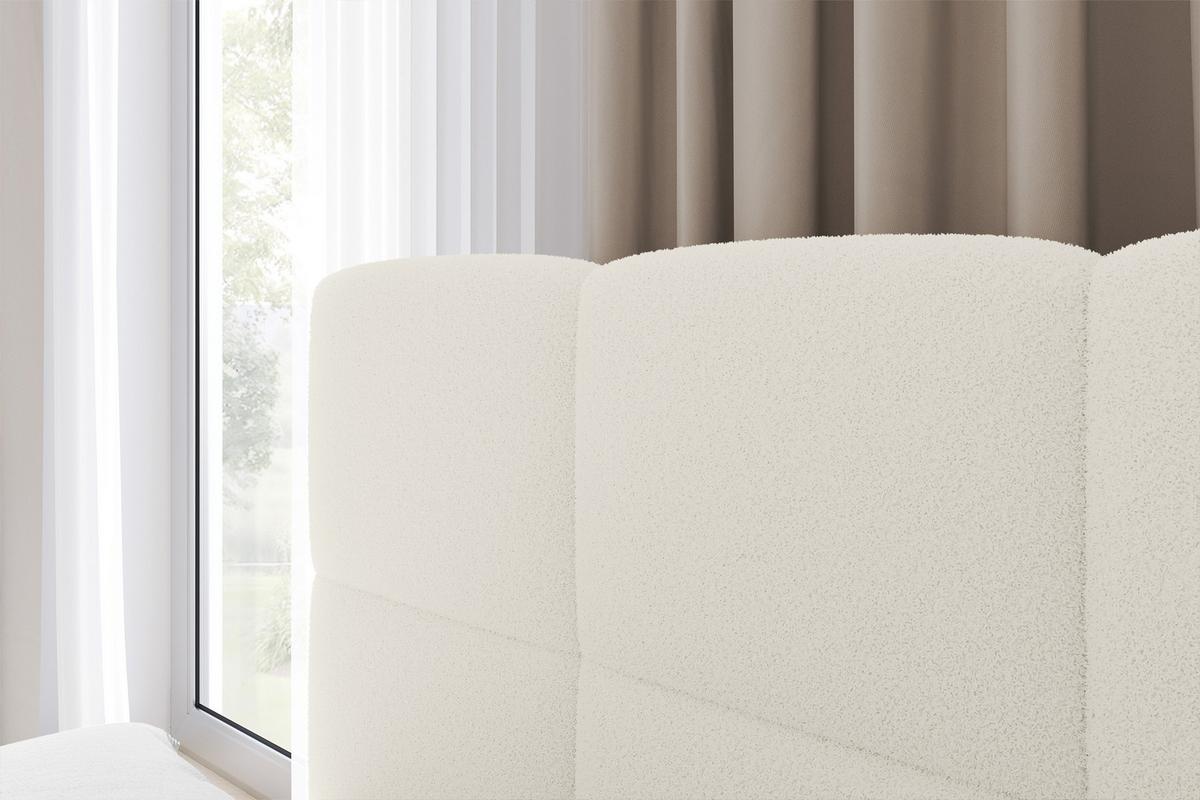 EINZELBETT Jugendbett mit Bettkasten Rechts, mit Matratze - LIVY 80x200 Beige - Hellbraun, Holzwerkstoff/Textil (80/200cm) - ALTDECOR