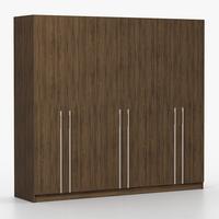 DREHTÜRENSCHRANK ROSA III 6D 230/210/55 cm 6-türig Nussbaum - Kaschmir/Nussbaumfarben, Holz/Holzwerkstoff (230/210/55cm) - imoebel24