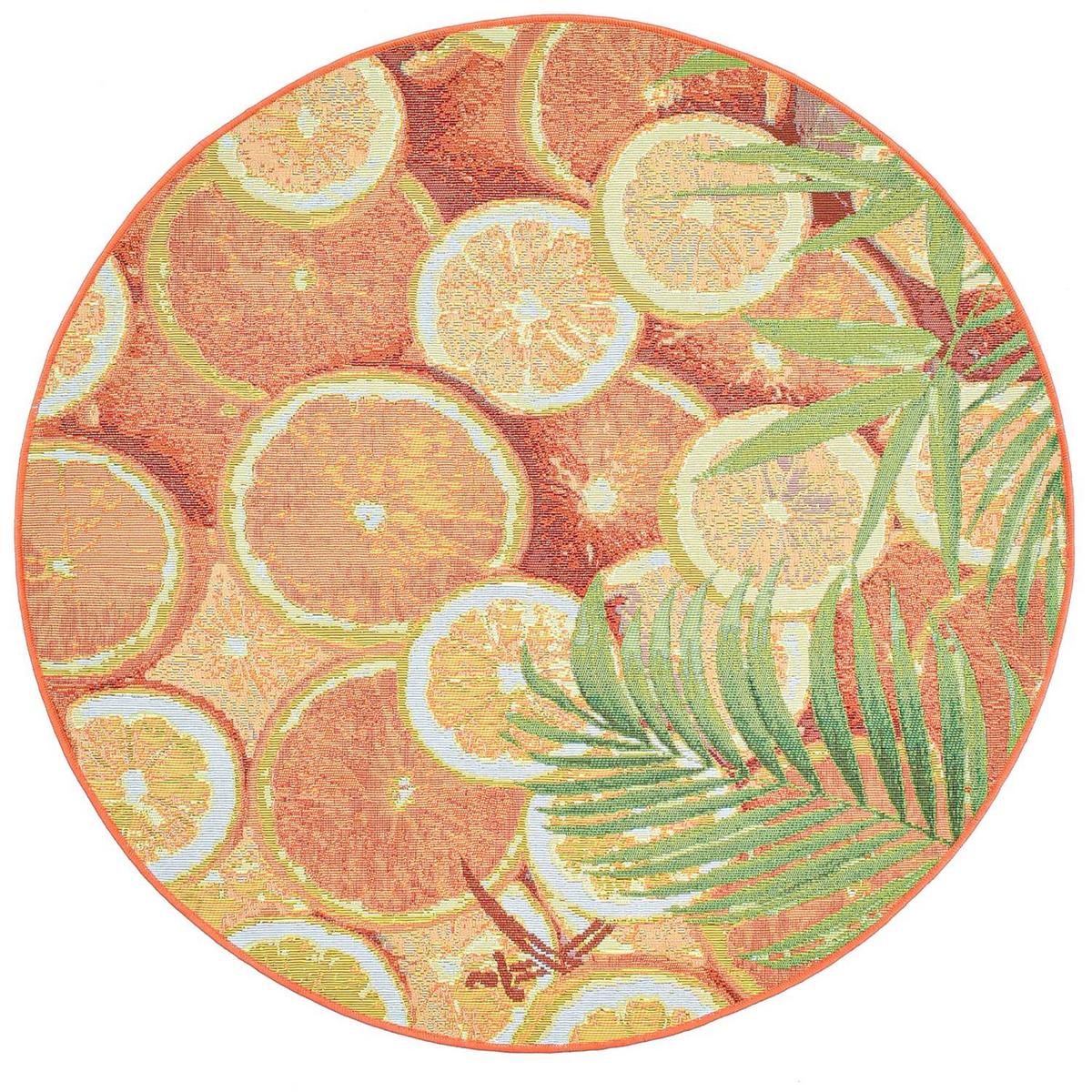 OUTDOORTEPPICH Rantum Beach 190x190 cm - Orange, Textil (190/190cm) - Sansibar SYLT