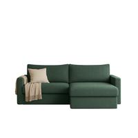 ECKSOFA Bendik In Faro - Grün, Holzwerkstoff/Textil (224/140cm) - Fun Möbel