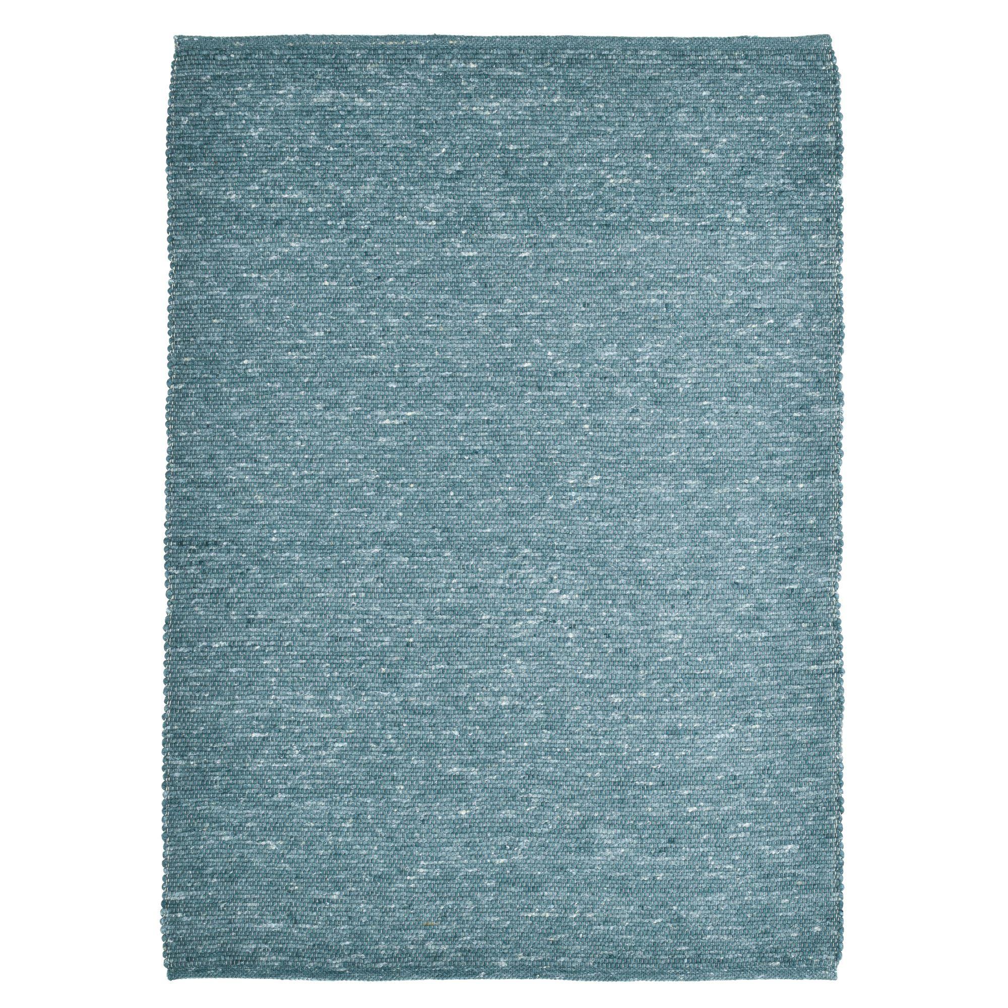 HANDWEBTEPPICH Atlas 40x60 cm - Petrol, Textil (40/60cm) - Rug and Roll