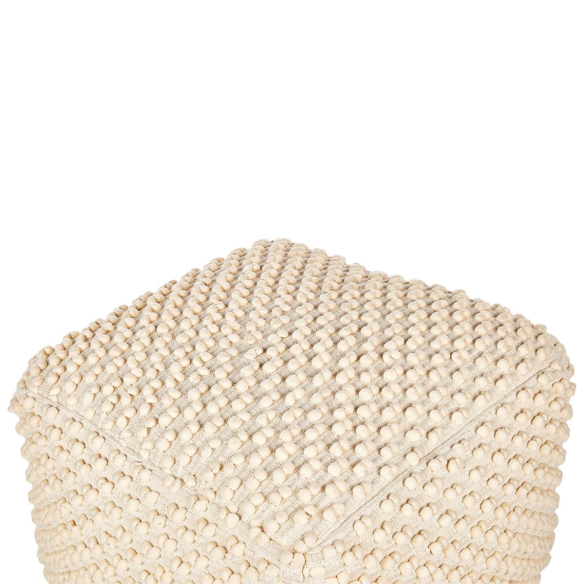 POUF Hellbeige Kingri - Beige, Naturmaterialien (50/35/50cm) - Beliani