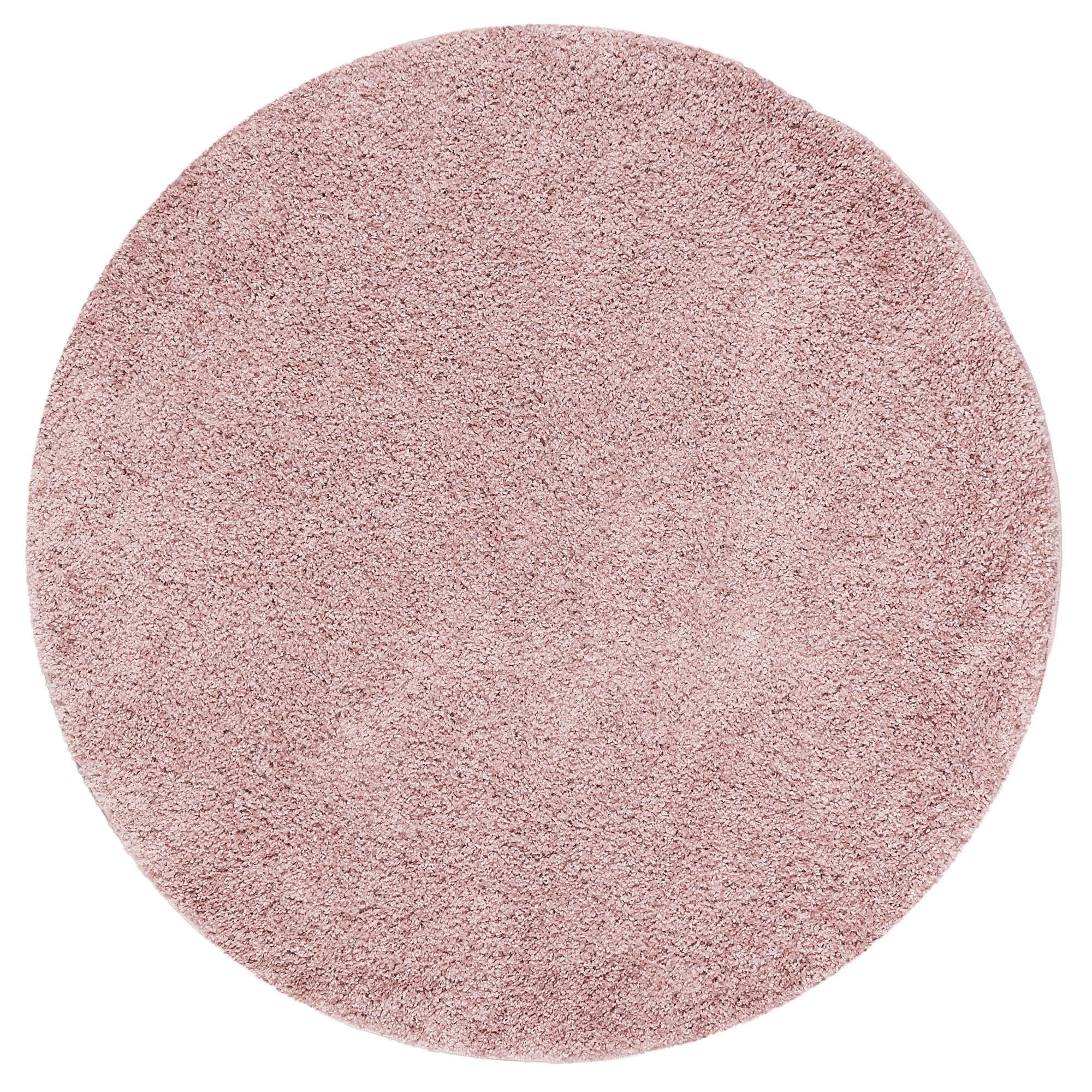 HOCHFLOR LANGFLOR TEPPICH ALOHA RUND - Altrosa, Textil (150/150cm) - Pergamon