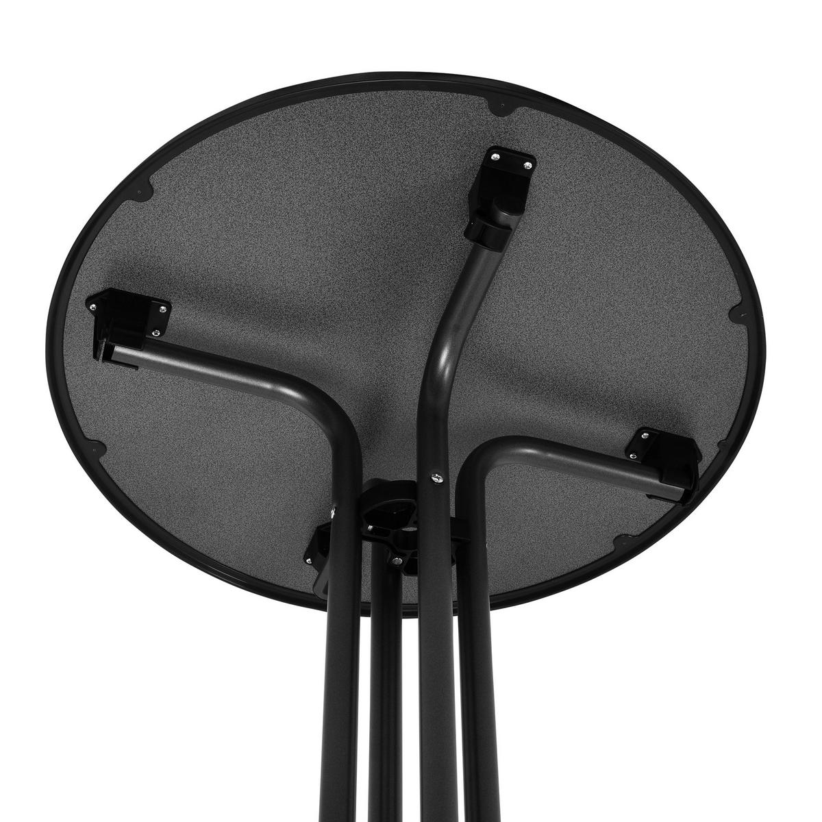 STEHTISCH Bellini - Grau, Metall (80/80/110cm) - Beautissu 