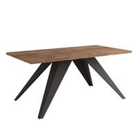 COUCHTISCH AIRA 120/60/48 cm Rechteckig, Schwarz/Lefkas-Eiche - Schwarz/Eiche San Remo, Metall (60/120/48cm) - Idohome