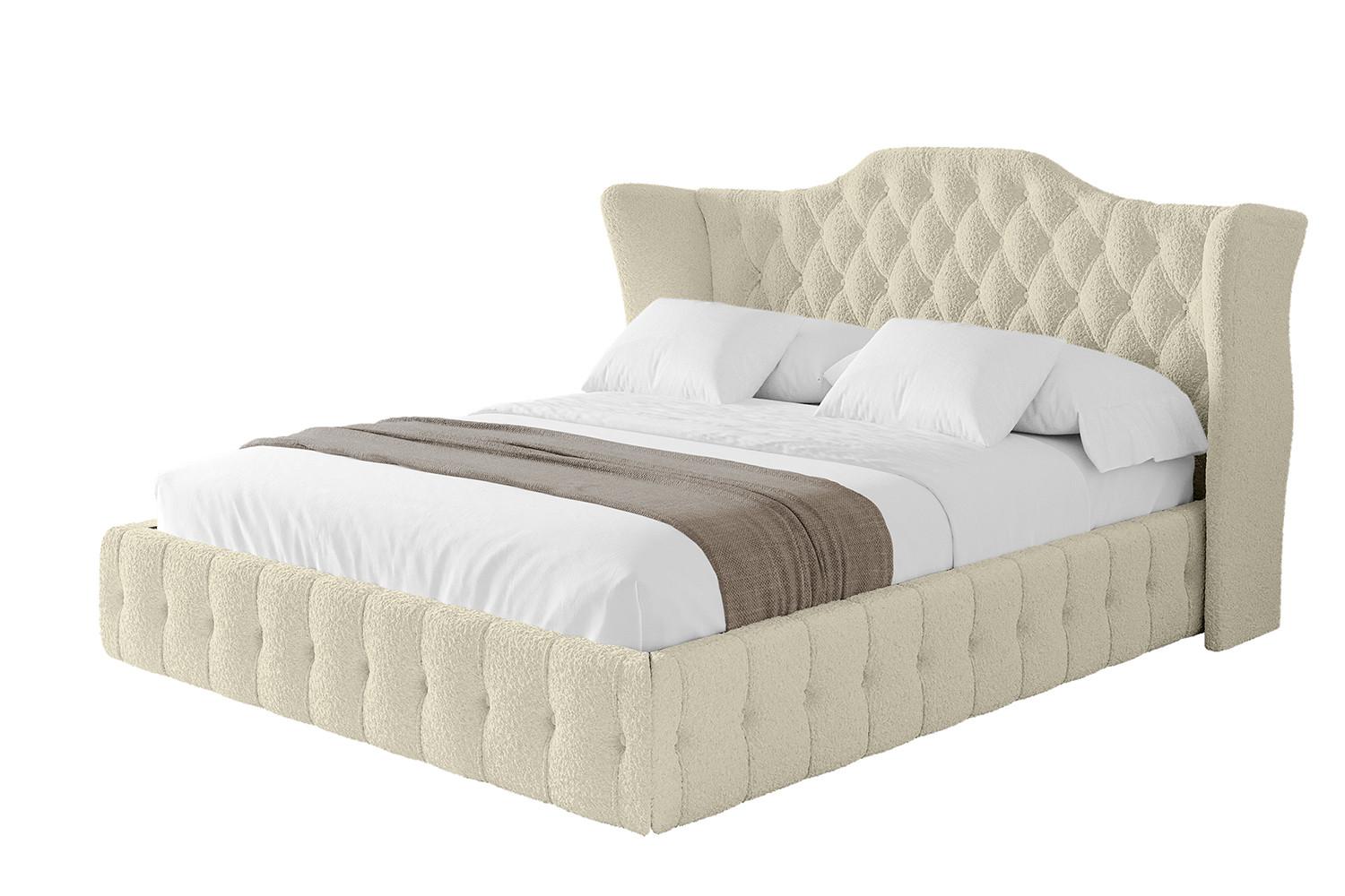 POLSTERBETT mit Bettkasten und Lattenrost, Boxbett ohne Matratze - MODY 120x200 Beige - Taupe, Holzwerkstoff/Textil (120/200cm) - ALTDECOR