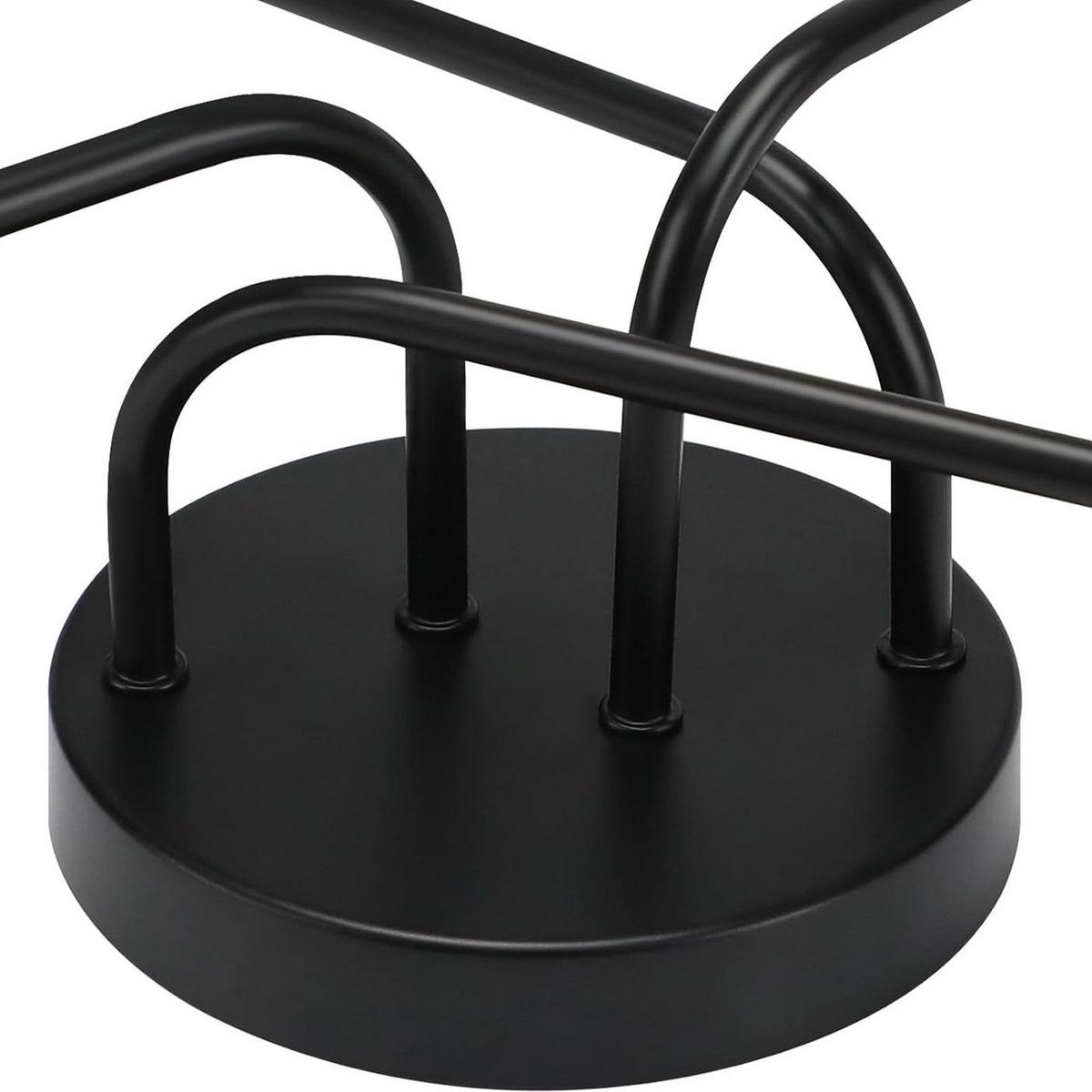 DECKENLEUCHTE Mandeville 44.5/44.5/14.5 cm - Schwarz, Metall (44.5/44.5/14.5cm) - Nettlife