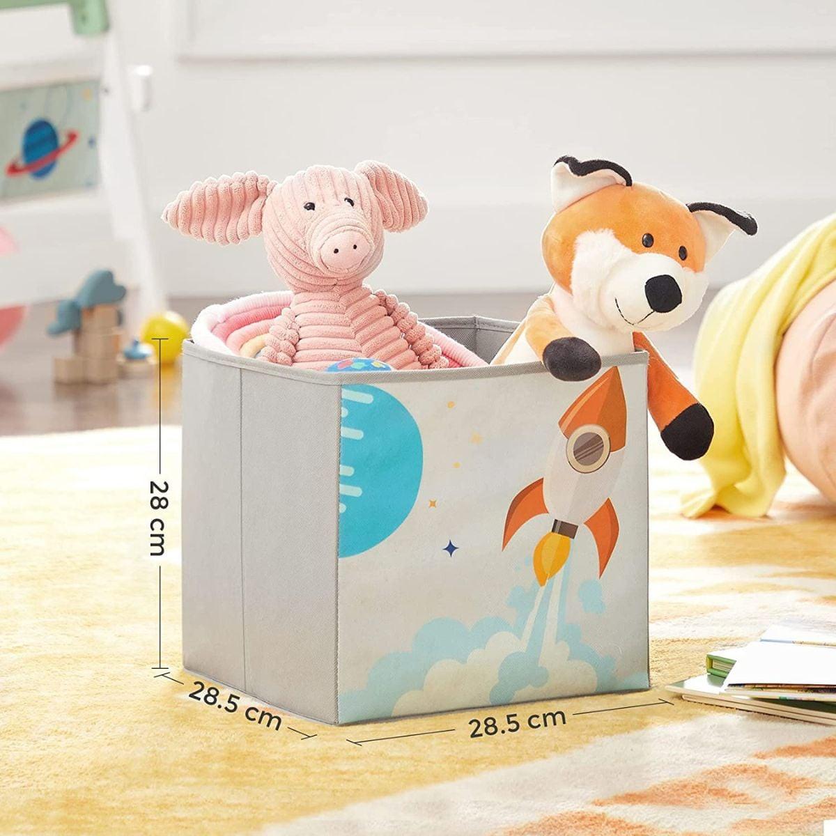 KINDERREGAL mit Buchablage und 2 Aufbewahrungsboxen - Weiß, Holzwerkstoff (30/100/108.5cm) - Calicosy