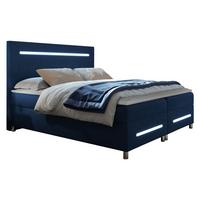 BOXBETT Enter LED - H3 - Dunkelblau, Holz (180/200cm) - MIRJAN24