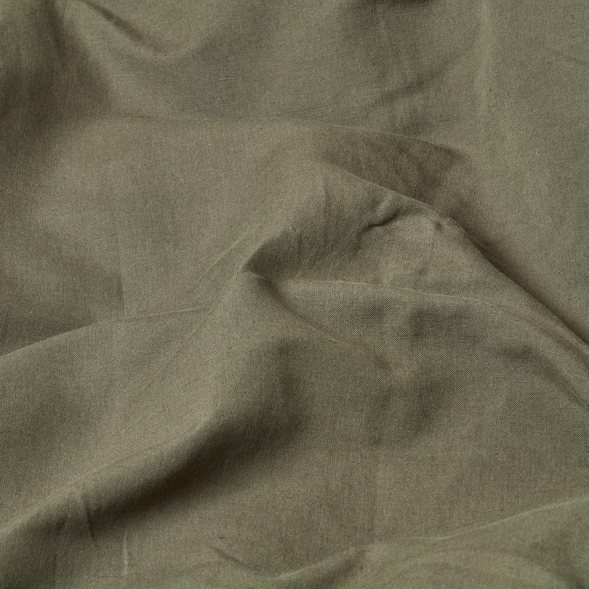 LEINEN-BETTLAKEN ohne Gummizug aus 60% Leinen & 40% Baumwolle - Olivgrün, Textil (240/275cm) - Homescapes