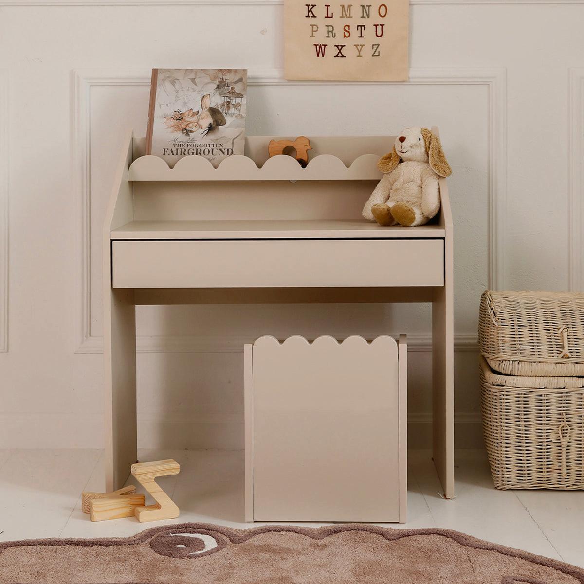 SCHREIBTISCH Book Nook Beige - Beige, Holzwerkstoff (71/76/33cm) - Petits-meubles