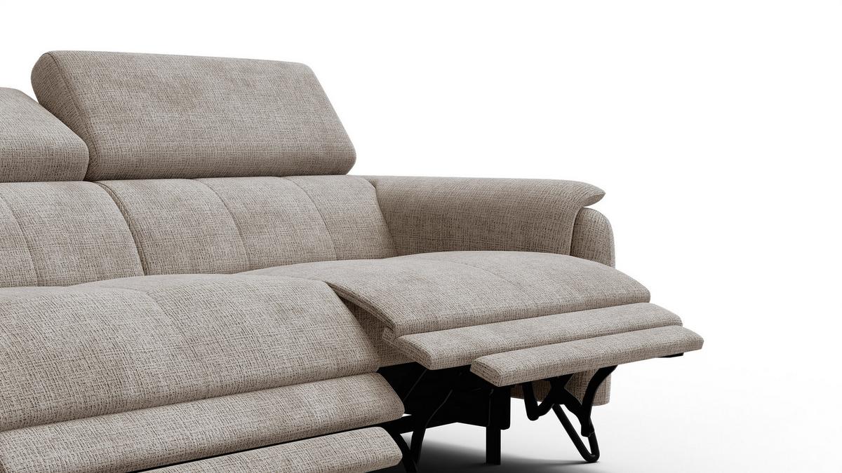 RELAXSOFA RODEN 3-Sitzer, beige - Beige, Holz/Textil (194/82/103cm) - Wozimo