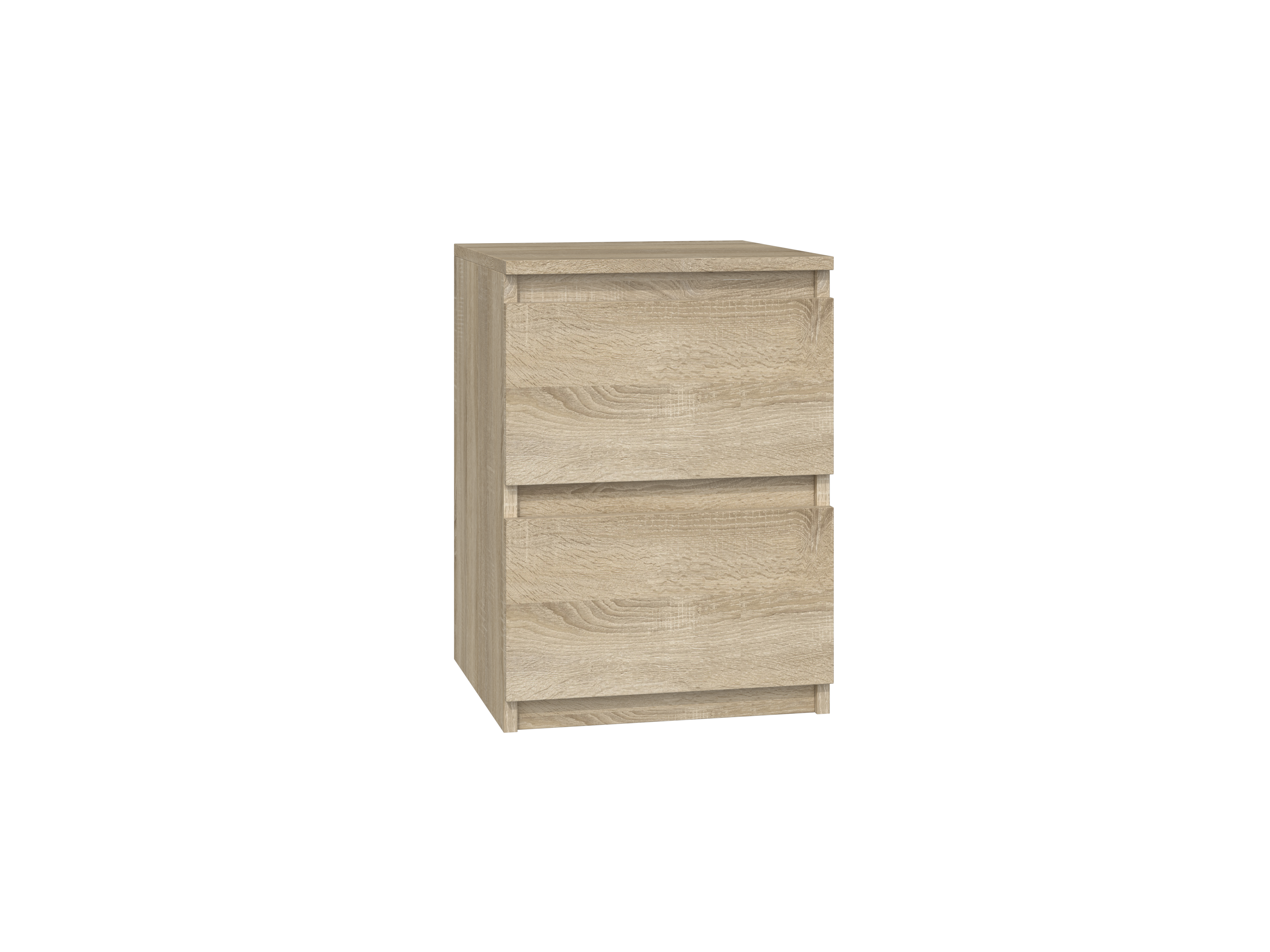NACHTTISCH Sonoma 30/40/30 - Schwarz/Weiß, Holzwerkstoff (30/40/30cm) - RAUMHIRSCH FURNITURE