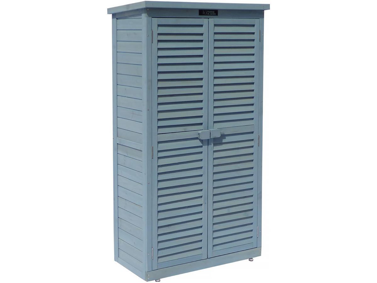 GARTENSCHRANK - GARTENTRUHE space Blau - Blau, Holz (38/148/87cm) - Habitat Garten