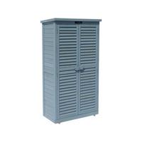GARTENSCHRANK - GARTENTRUHE space Blau - Blau, Holz (38/148/87cm) - Habitat Garten