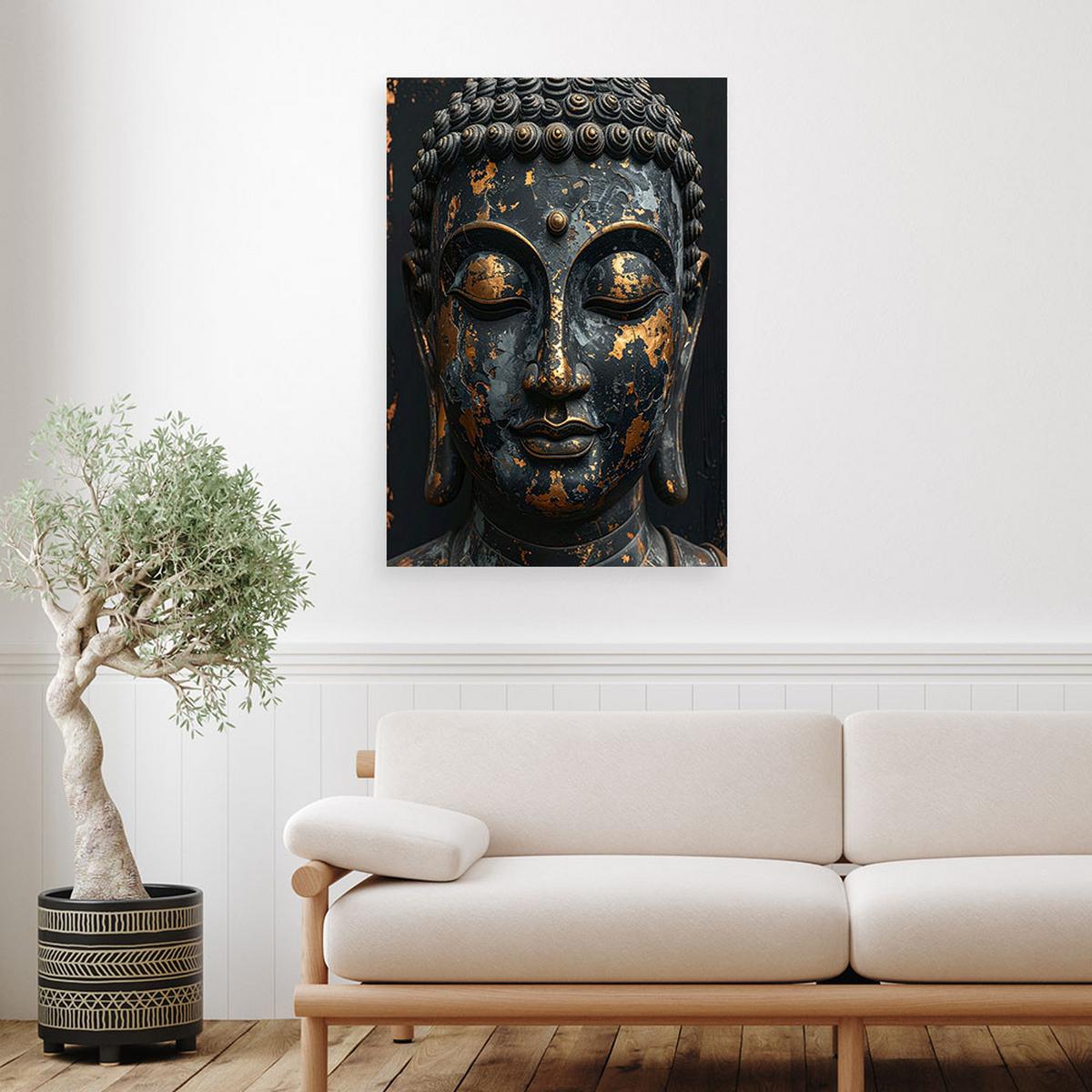 LEINWANDBILD Zen und Orientalisch 20x30cm - Schwarz, Textil (20/30cm) - Feeby