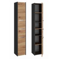 BADEZIMMERSCHRANK Anthrazit, Artisan 30/170/30 - Anthrazit, Holzwerkstoff (30/170/30cm) - RAUMHIRSCH FURNITURE