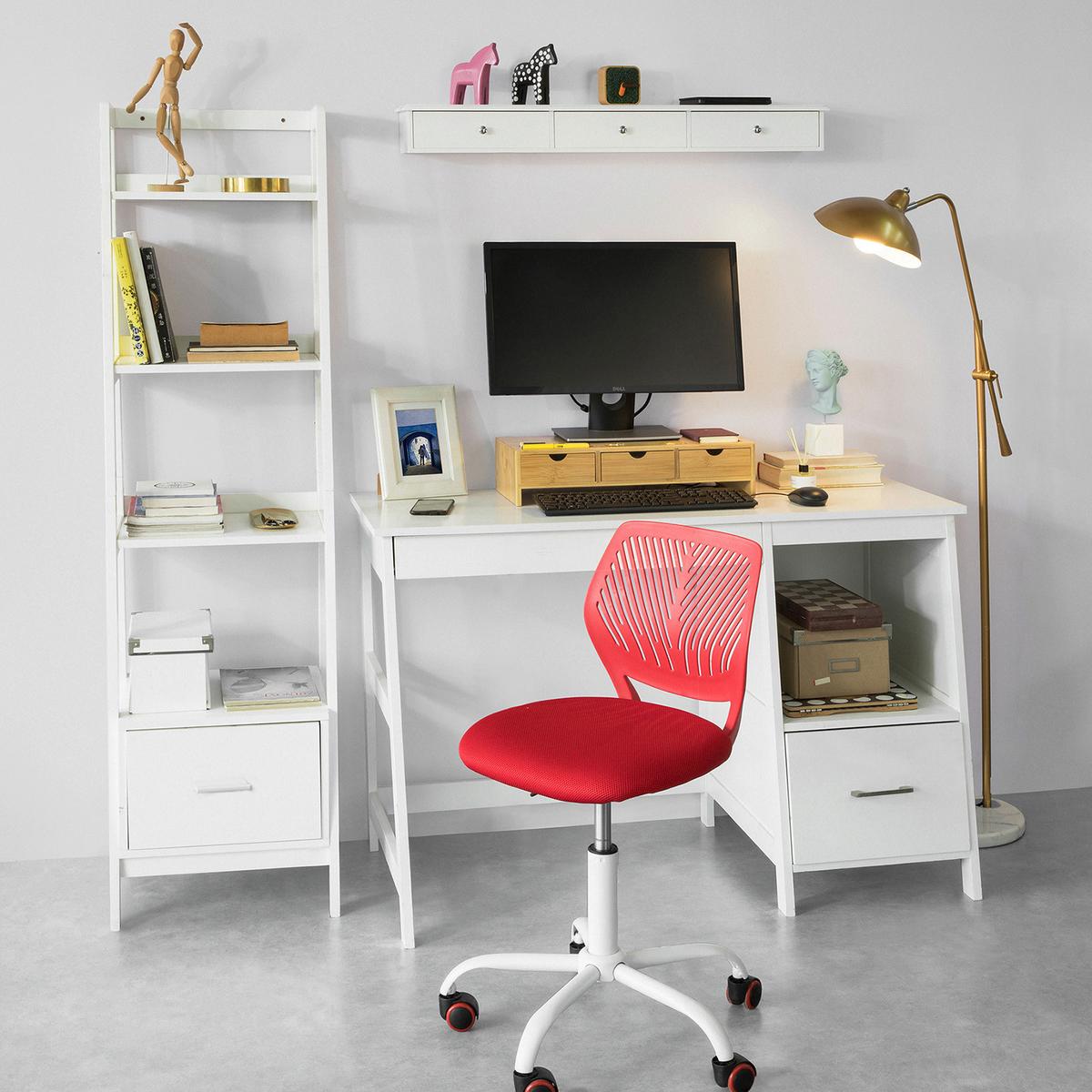MONITORSTÄNDER mit Schubladen BBF03-N - Ahornfarben, Fell (25/51/11.5cm) - SoBuy
