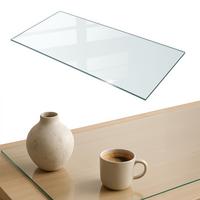 TISCHPLATTE 100x50 cm - Transparent, Glas (60/120/0.4cm) - Wallfluent