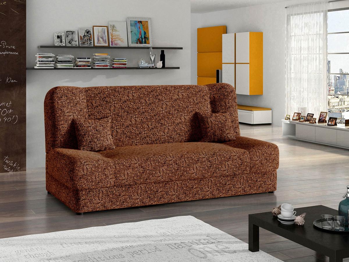 SCHLAFSOFA Jonas - Messingfarben, Holz/Textil (195/86/87cm) - MIRJAN24
