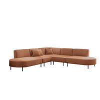 ECKSOFA Valencia - Kupferfarben, Holzwerkstoff/Textil (303/303cm) - Fun Möbel