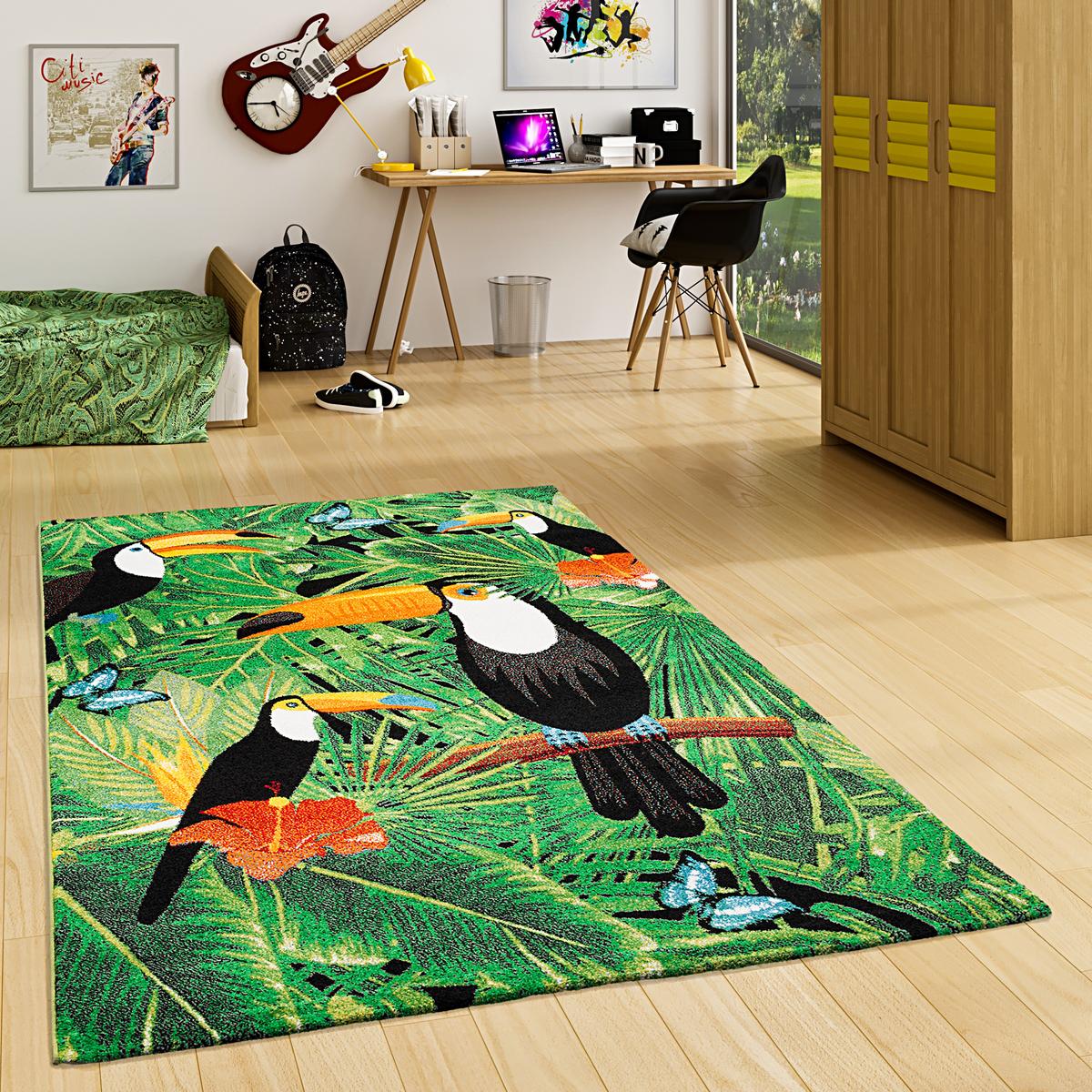 DESIGNER TEPPICH FARO TROPICAL TUKAN - Multicolor, Textil (160/230cm) - Pergamon