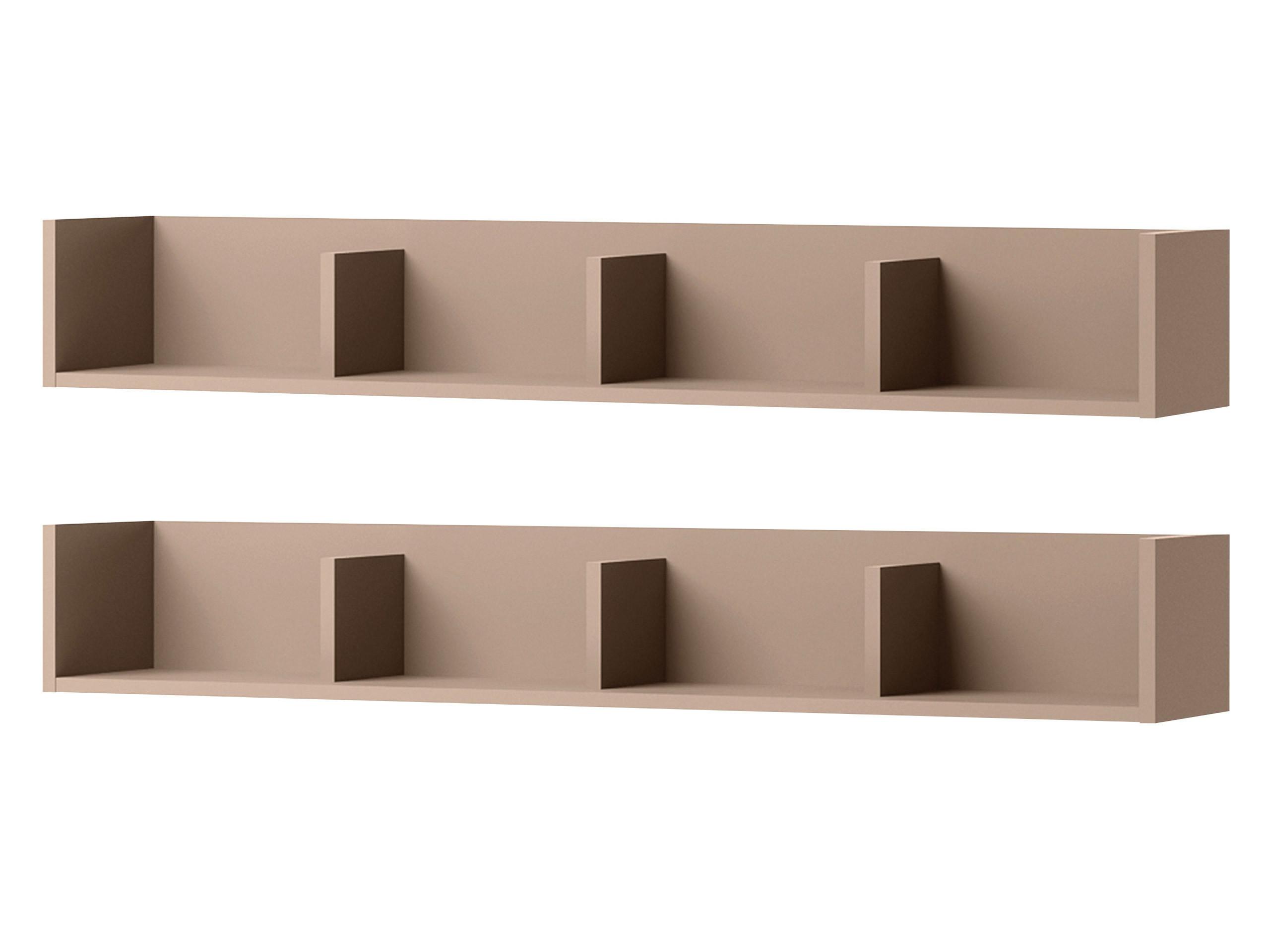WANDBOARD-SET Sigma SG12 (2 Stück) - Trüffeleichefarben, Holzwerkstoff (129/18/22cm) - MIRJAN24