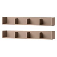 WANDBOARD-SET Sigma SG12 (2 Stück) - Trüffeleichefarben, Holzwerkstoff (129/18/22cm) - MIRJAN24
