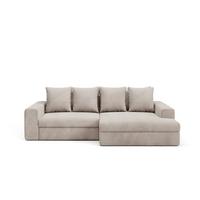 ECKSOFA Paola 3 Sitzplätze Taupe - Taupe, Holz (272/167cm) - Petits-meubles