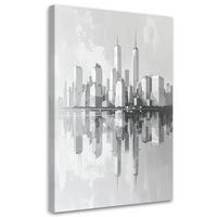 LEINWANDBILD Städte & Architektur 20x30cm - Grau, Textil (20/30cm) - Feeby