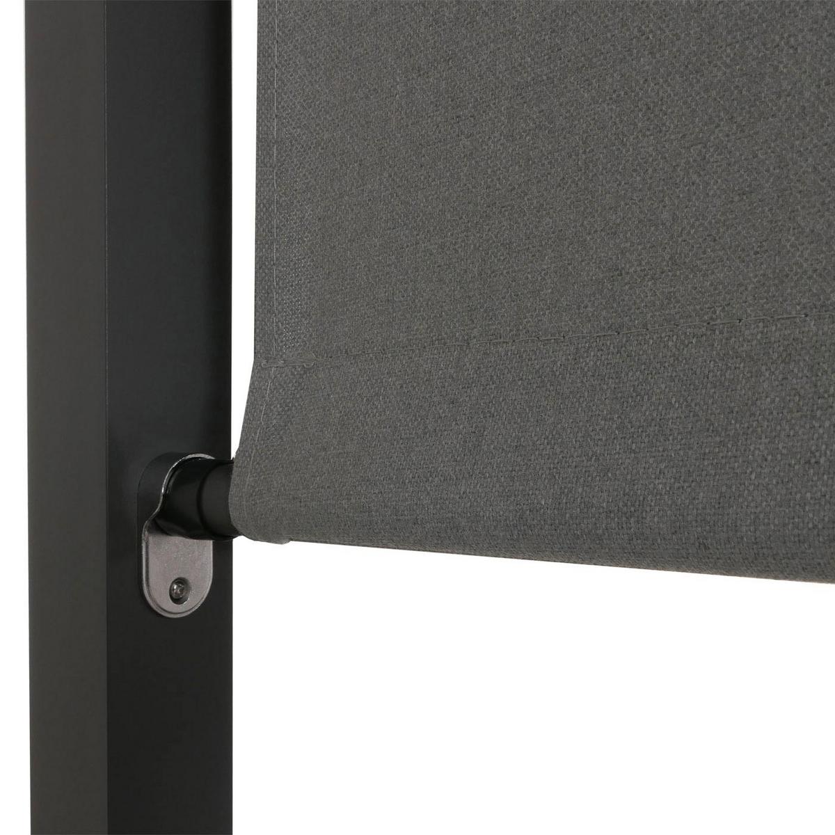LOUNGE-GARTENLIEGE M63B Anthrazit, Grau - Anthrazit/Grau, Metall (200/200/200cm) - MCW