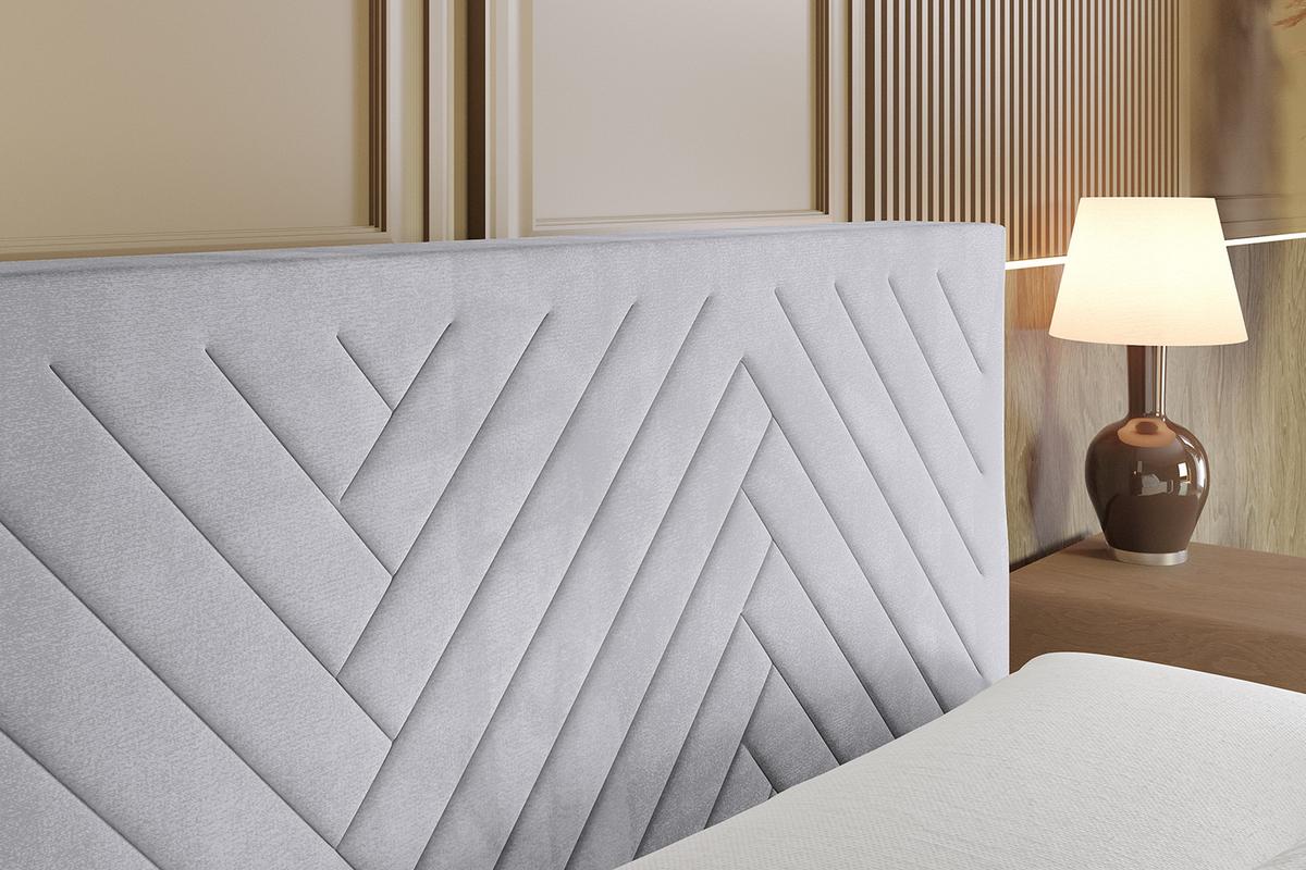 BOXBETT mit Matratze H3 und Lattenrost - VEXA - 180x200 - Grau Monolith - Grau, Holzwerkstoff/Kunststoff (180/200cm) - ALTDECOR